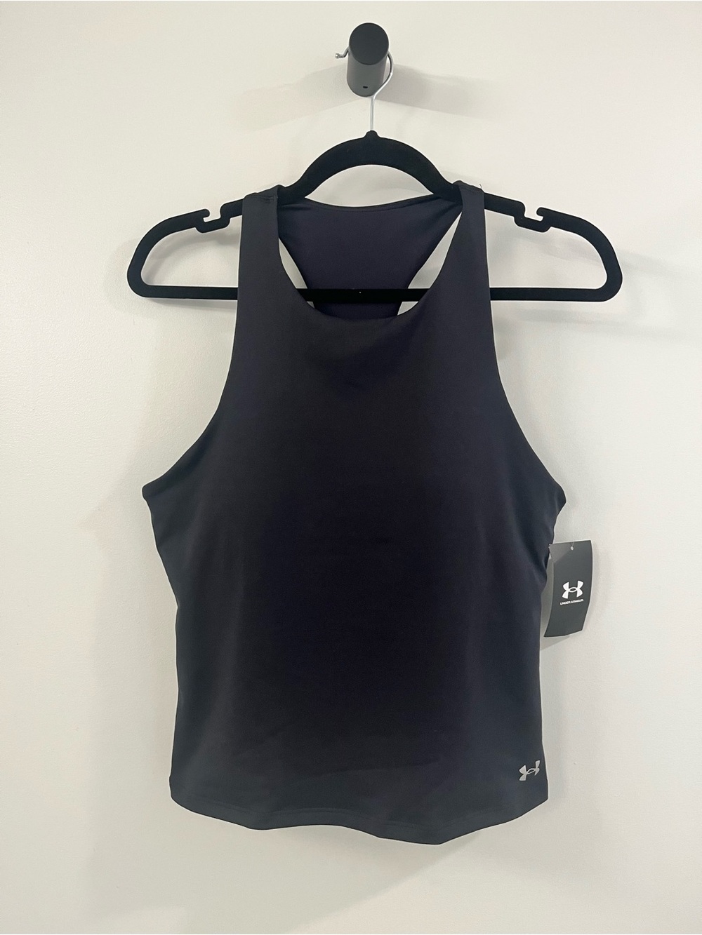 Under Armour Black High-Neck Racerback Tank Top